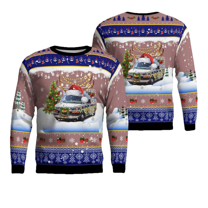 Nature Coast EMS Christmas AOP Sweater ? Usalast