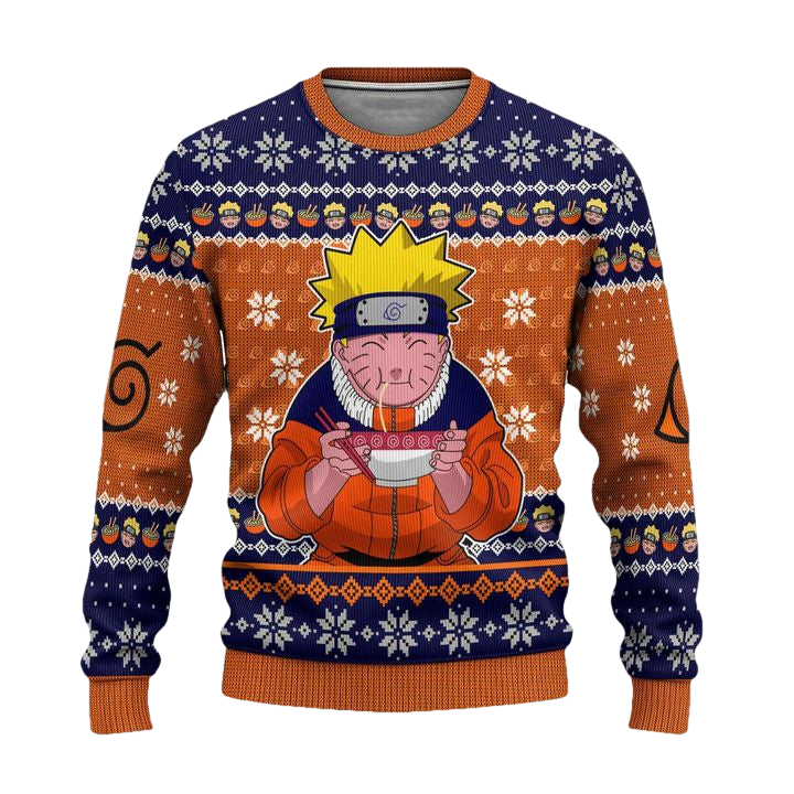 Naruto Ramen Anime Ugly Christmas Sweater Xmas Gift ? Usalast