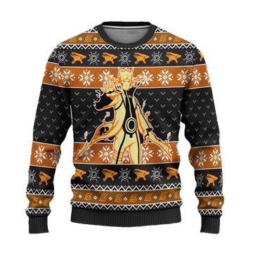 Naruto Kurama Nine Tails Anime Ugly Christmas Sweater Xmas Gift ? Usalast