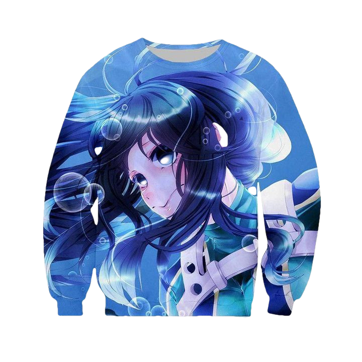 My Hero Academia Sweater ? Tsuyu Underwater Sweater Sh9594 ? Usalast