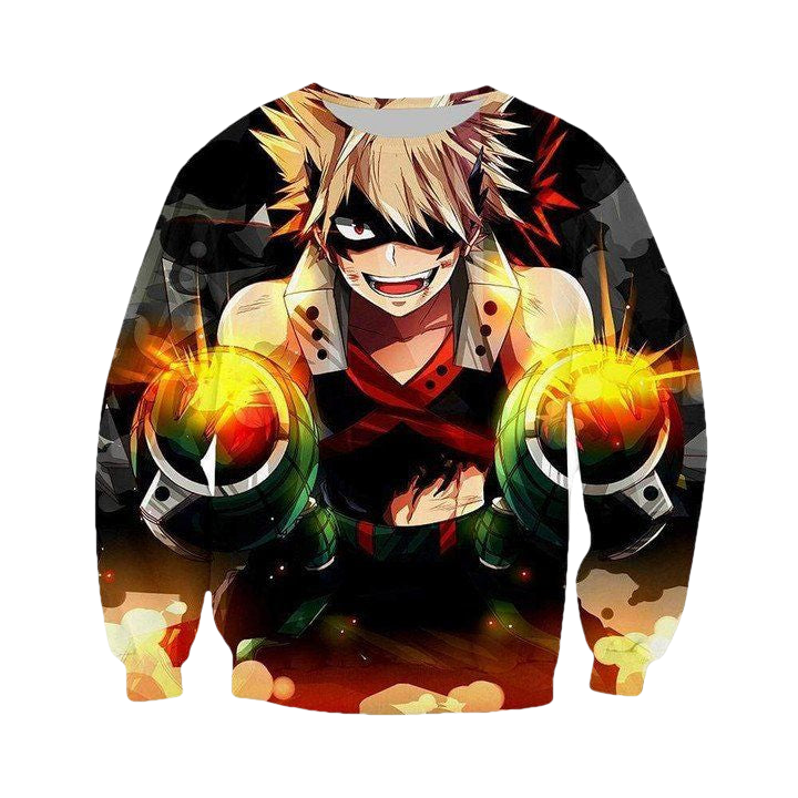My Hero Academia Sweater ? Katsuki Attacking Sweater Sh9580 ? Usalast
