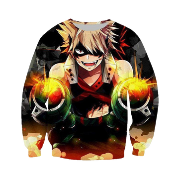 My Hero Academia Sweater ? Katsuki Attacking Sweater Sh9580 ? Usalast