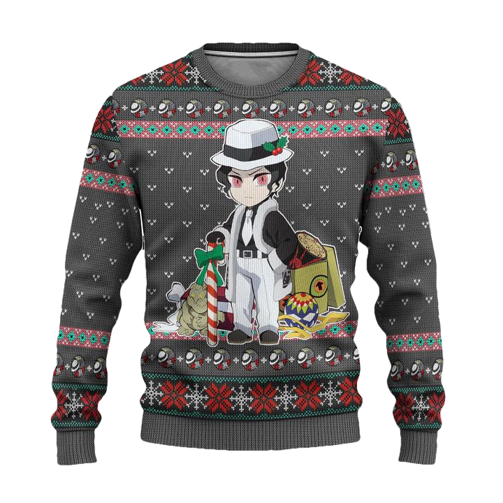 Muzan Kibutsuji Demon Slayer Anime Ugly Christmas Sweater Xmas Gift ? Usalast