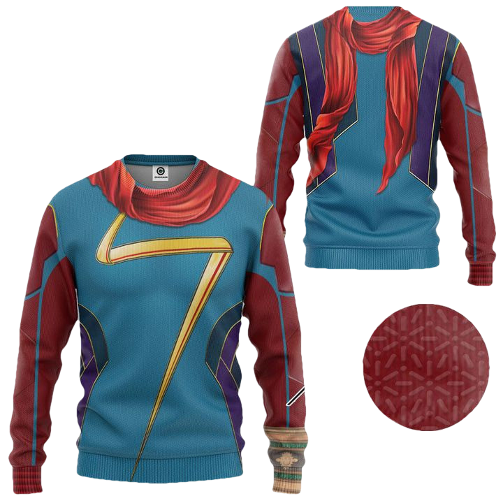 Ms Marvel Costume Ugly Christmas Sweater ? Usalast