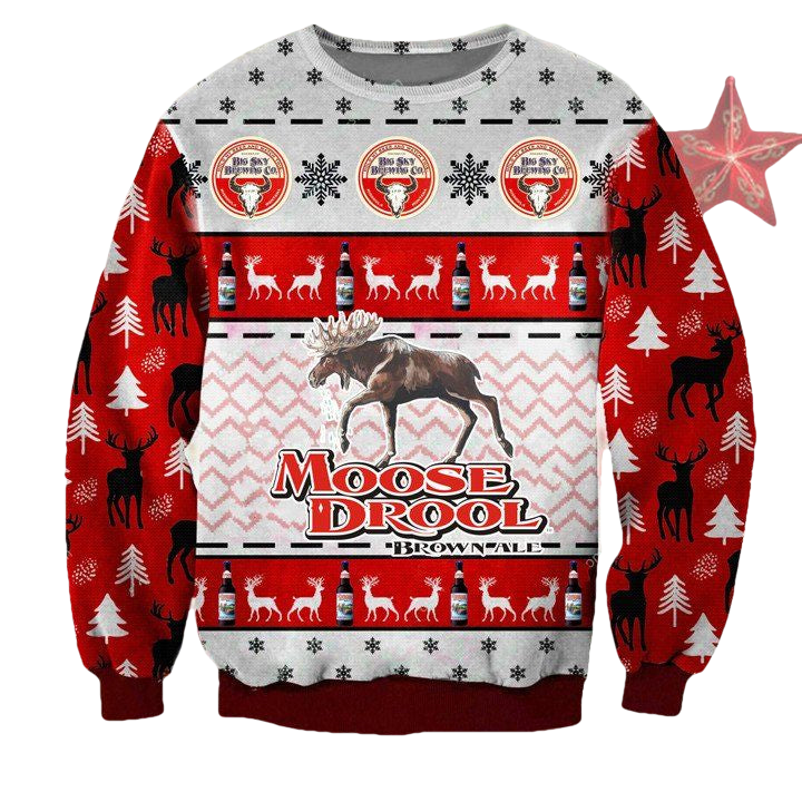 Moose Drool Brown Ale Ugly Christmas Sweater 2022 ? Usalast