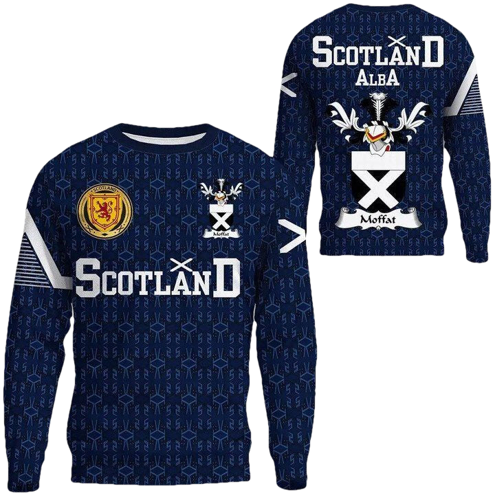 Moffat Family Crest Sweater Scottish Home ? 1991 Style A7 ? Usalast