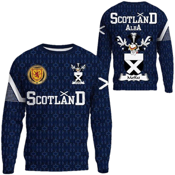 Moffat Family Crest Sweater Scottish Home ? 1991 Style A7 ? Usalast