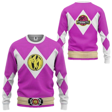 Mighty Morphin Power Rangers Ugly Christmas Sweater ? Pink ? Usalast