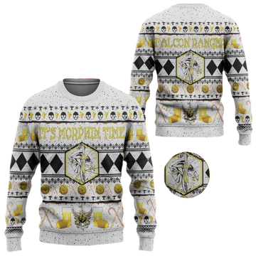 Mighty Morphin Ninjetti White Ranger Christmas Sweater ? Usalast