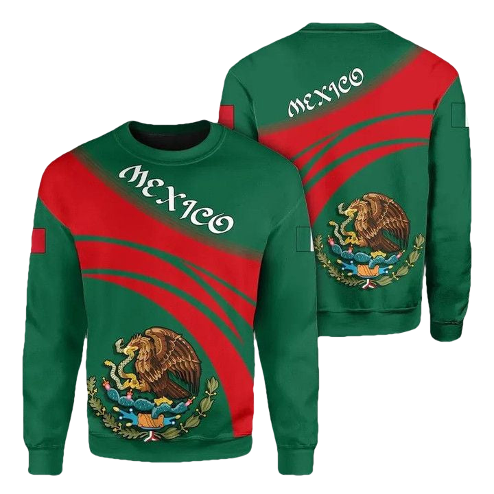 Mexico Coat Of Arms Sweater Cricket Style J5W ? Usalast