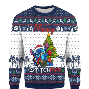 Merry Stitchmas Ugly Christmas 3D Sweater ? Usalast