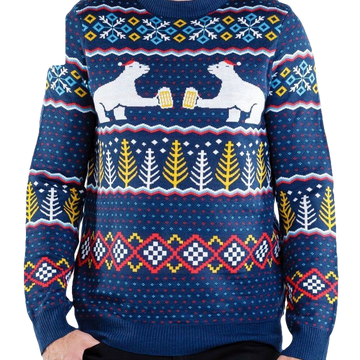 Mens Polar Bear Party Unisex 3D Ugly Christmas Sweater ? Usalast