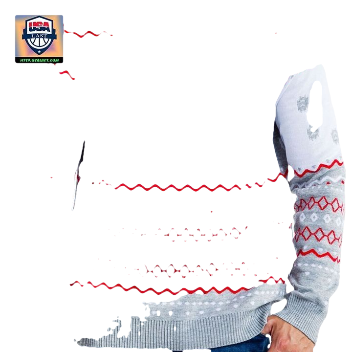 Mens Grey Humping Reindeer Unisex 3D Ugly Christmas Sweater ? Usalast