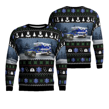 McVeytown Ambulance Christmas AOP Sweater ? Usalast