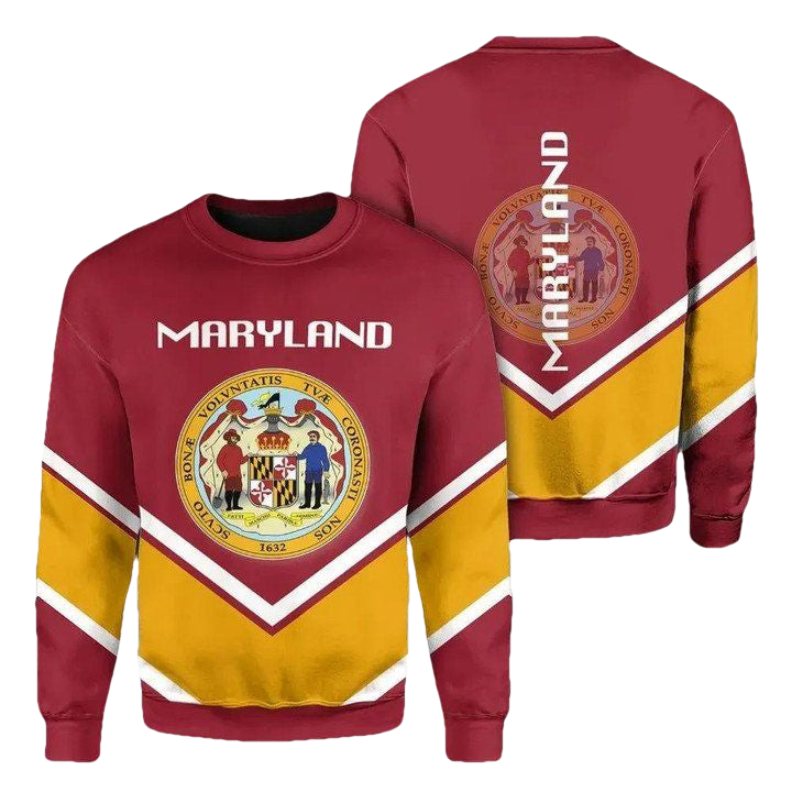 Maryland Coat Of Arms Sweater Lucian Style J5W ? Usalast