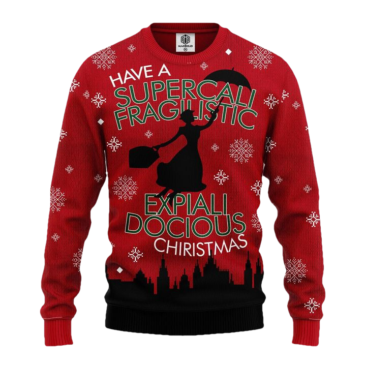Mary Poppins Ugly Christmas Sweater Amazing Gift Idea Thanksgiving Gift ? Usalast
