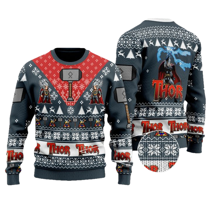 Marvel Comics Thor Odinson Christmas Sweater ? Usalast