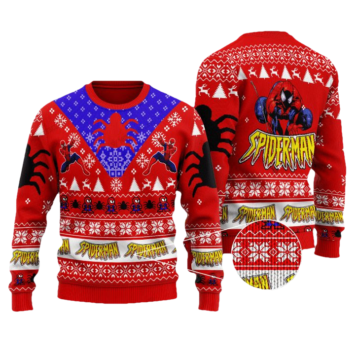 Marvel Comics Spider-Man Christmas Sweater ? Usalast