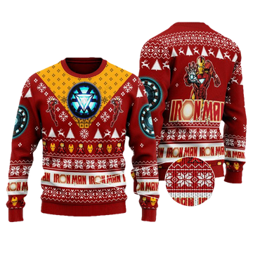 Marvel Comics Iron Man Christmas Sweater ? Usalast
