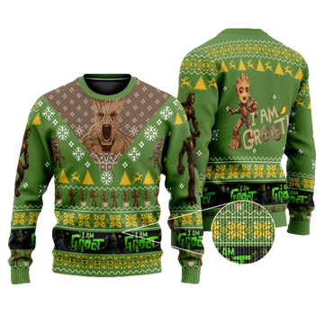 Marvel Comics I Am Groot Christmas Sweater ? Usalast