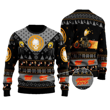 Marvel Comics Ghost Rider Christmas Sweater ? Usalast