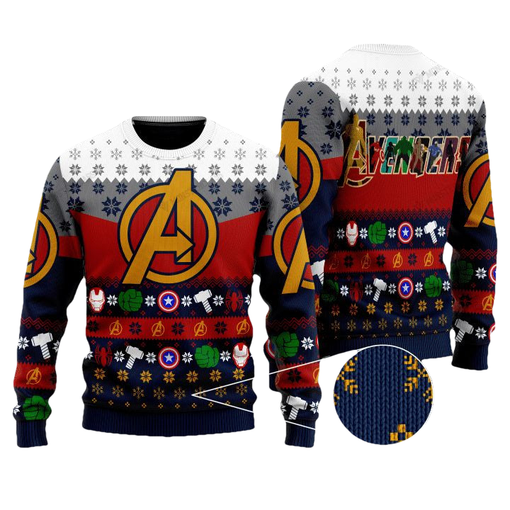 Marvel Comics Avengers Christmas Sweater ? Usalast