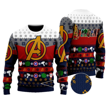 Marvel Comics Avengers Christmas Sweater ? Usalast