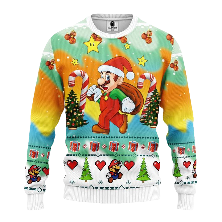 Mario Ugly Christmas Sweater Amazing Gift Idea Thanksgiving Gift ? Usalast