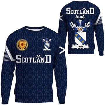 Mair Family Crest Sweater Scottish Home ? 1991 Style A7 ? Usalast