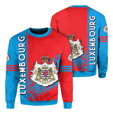 Luxembourg Coat Of Arms Sweater Quarter Style J7 ? Usalast