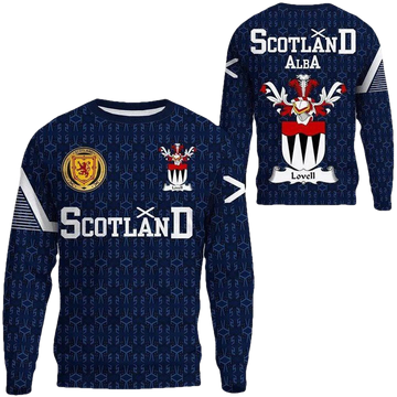 Lovell Family Crest Sweater Scottish Home ? 1991 Style A7 ? Usalast