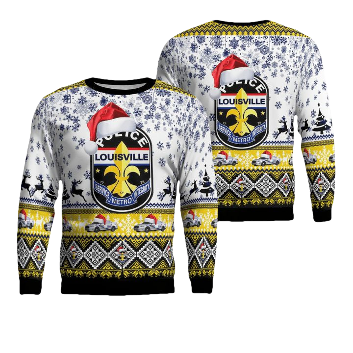 Louisville Metro Police Department Christmas AOP Sweater ? Usalast