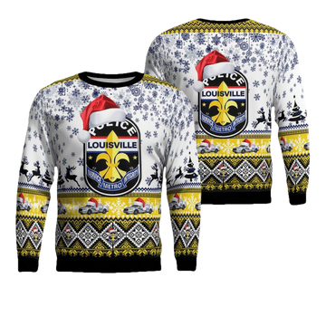 Louisville Metro Police Department Christmas AOP Sweater ? Usalast