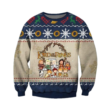 Lotr Peanuts Movie Xmas 3d Ugly Christmas Sweater ? Usalast