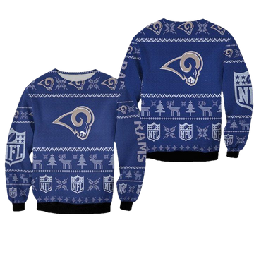 Los Angeles Rams Nfl Ugly Sweater Christmas 3D Sweater ? Usalast