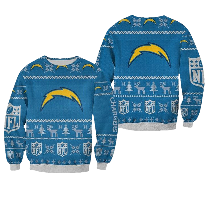Los Angeles Chargers Ugly Sweater Christmas 3D Sweater ? Usalast