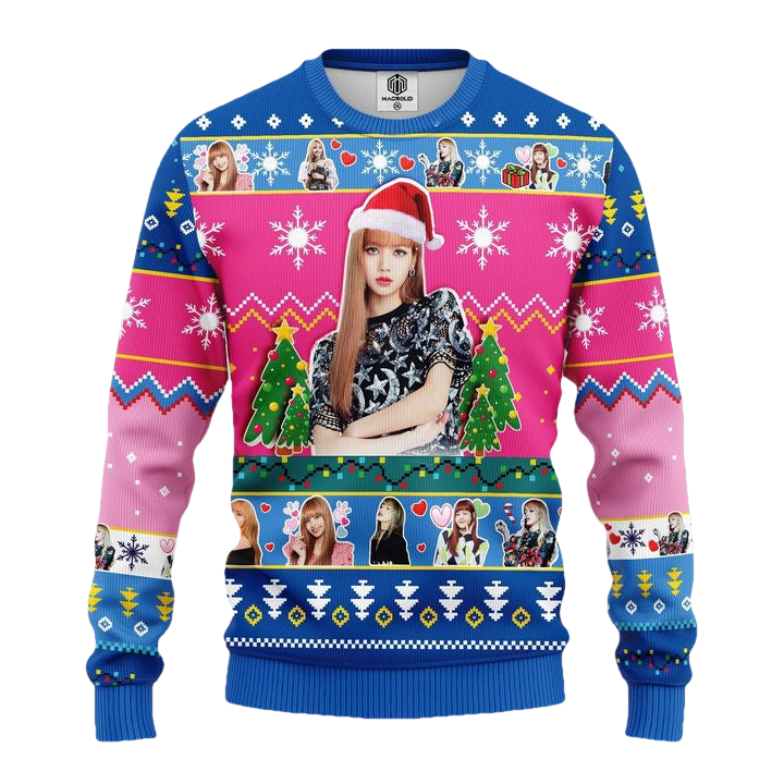 Lisa Black Pink Ugly Christmas Sweater Amazing Gift Idea Thanksgiving Gift ? Usalast