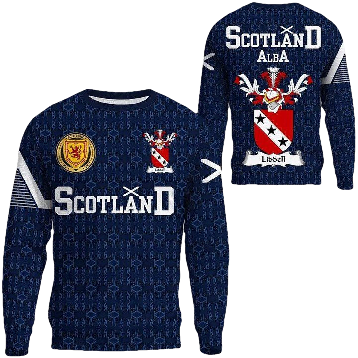 Liddell Family Crest Sweater Scottish Home ? 1991 Style A7 ? Usalast
