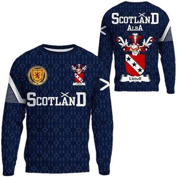 Liddell Family Crest Sweater Scottish Home ? 1991 Style A7 ? Usalast