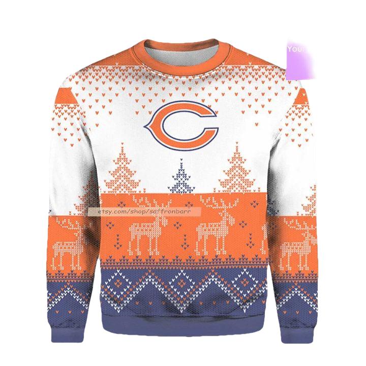 Letter C Orange 2022 Believe All Over Print 3d Ugly Christmas Sweater ? Usalast