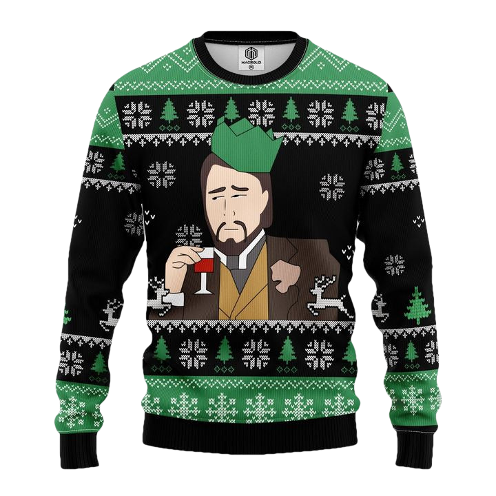 Leonardo Dicaprio Drinking Meme Ugly Christmas Sweater Amazing Gift Idea Thanksgiving Gift ? Usalast