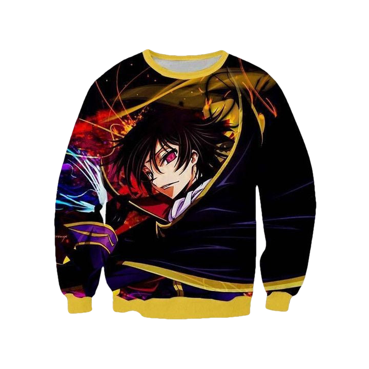 Lelouch Colorful Sweater ? Code Geass 3D Printed Sweater ? Usalast