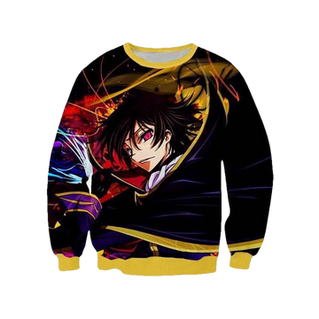 Lelouch Colorful Sweater ? Code Geass 3D Printed Sweater ? Usalast