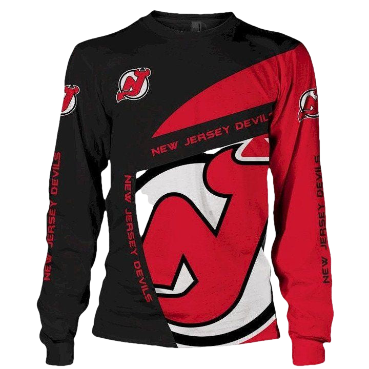 Lastest New Jersey Devils Sweater 3D Long Sleeve Custom ? Usalast