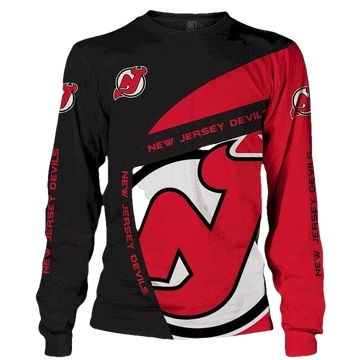 Lastest New Jersey Devils Sweater 3D Long Sleeve Custom ? Usalast