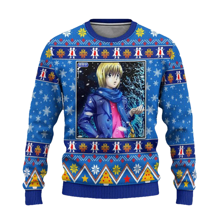 Kurapika Anime Ugly Christmas Sweater Hunter x Hunter Xmas Gift ? Usalast