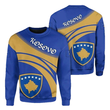 Kosovo Coat Of Arms Sweater Cricket Style J5W ? Usalast