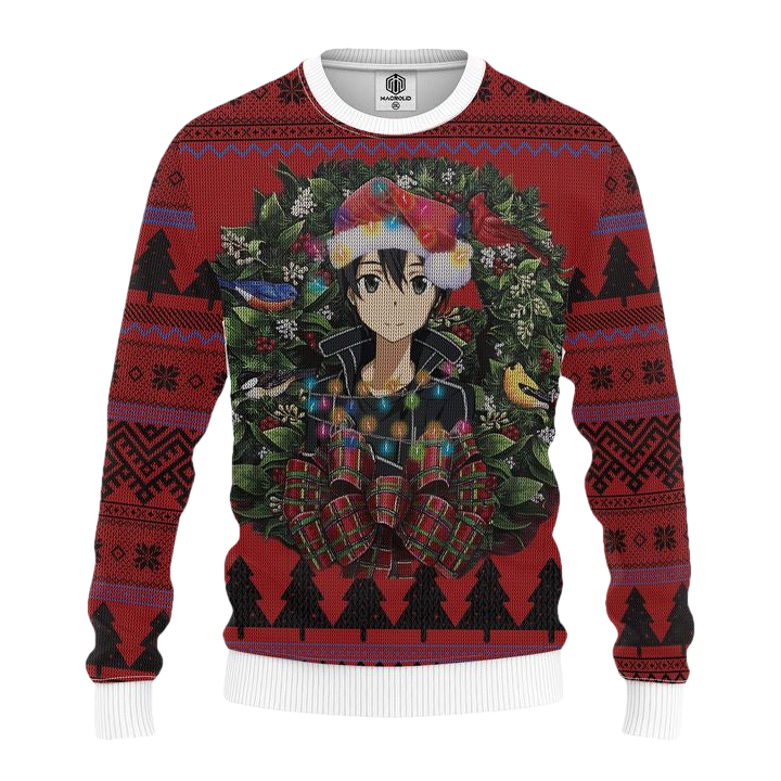 Kirito Sword Art Online Mc Ugly Christmas Sweater Thanksgiving Gift ? Usalast