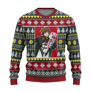 Kira Yamato Anime Ugly Christmas Sweater Custom Gundam Xmas Gift ? Usalast