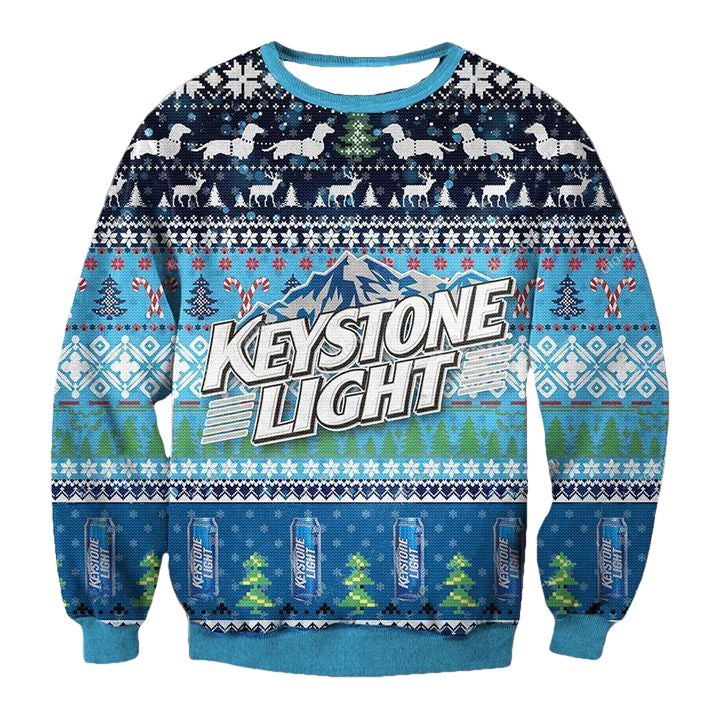 Keystone Light Blue Ugly Christmas Sweater 2022 ? Usalast